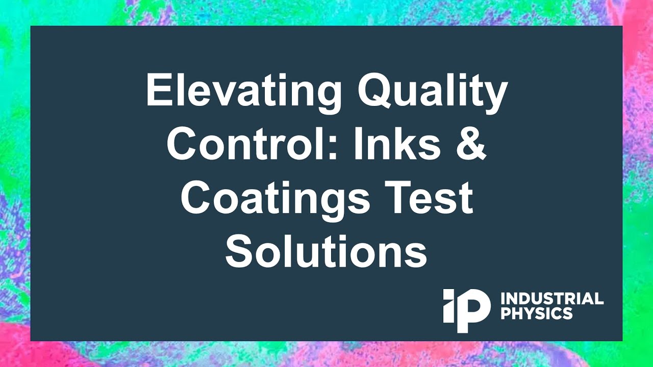 Elevating Quality Control: Inks & Coatings Test Solutions - YouTube