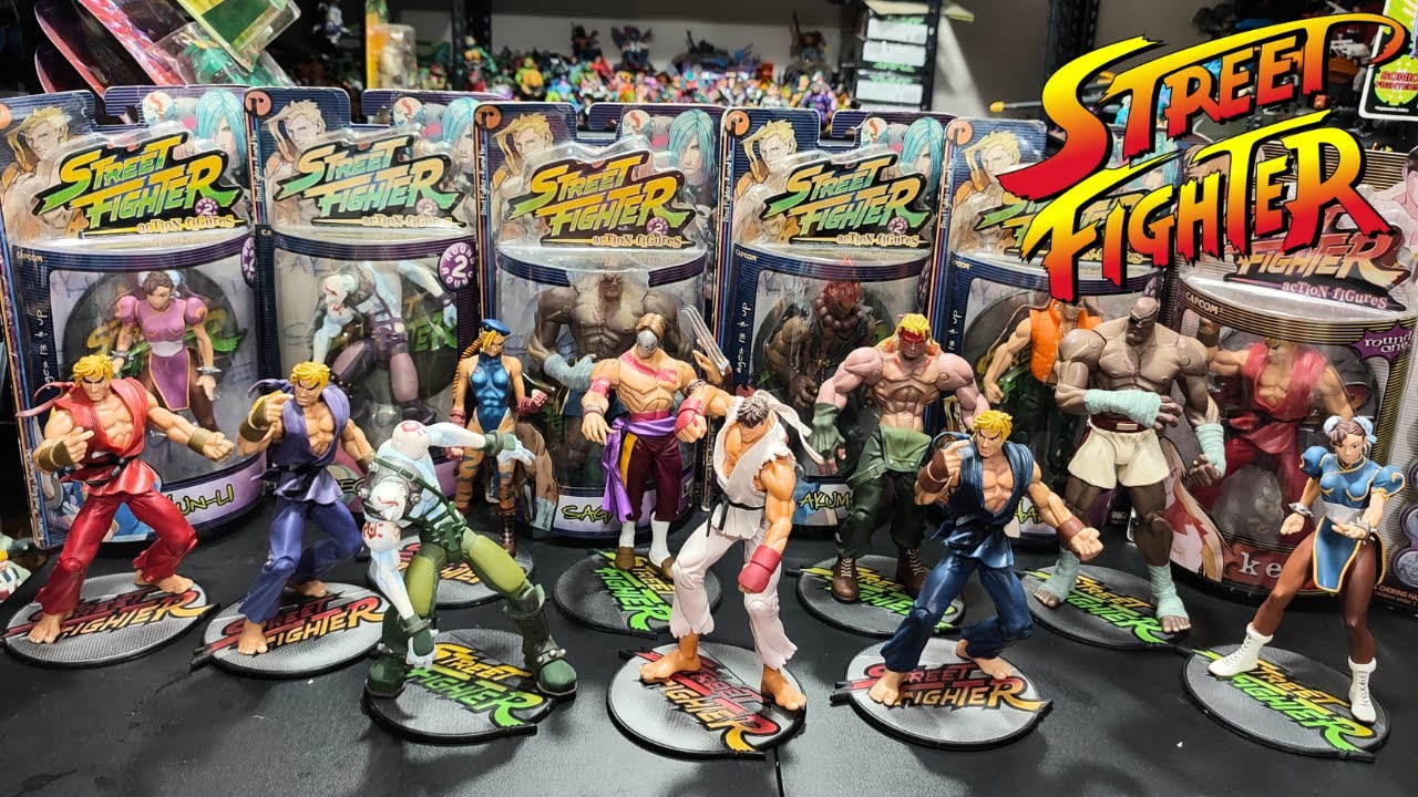 COLECCIÓN DE STREET FIGHTER RESAURUS 1999 FIGURAS VINTAGE