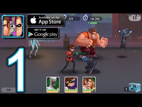 Disney Heroes: Battle Mode Android iOS Walkthrough - Gameplay Part 1 - CH1: Sunrise Line