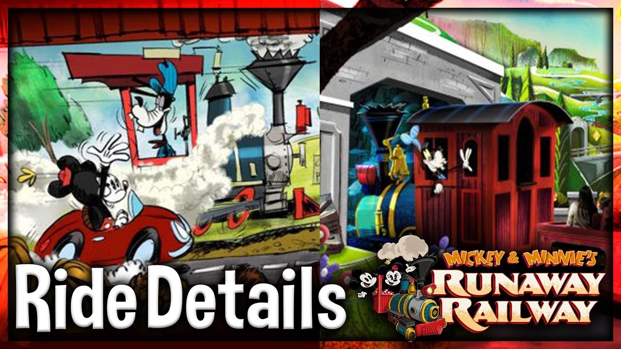 Runaway Train Ride Mickey and Minnie's Runaway Railway Ride Full Details - YouTube