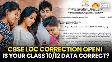 CBSE opens correction window for LOC data of class 10 and 12: Here