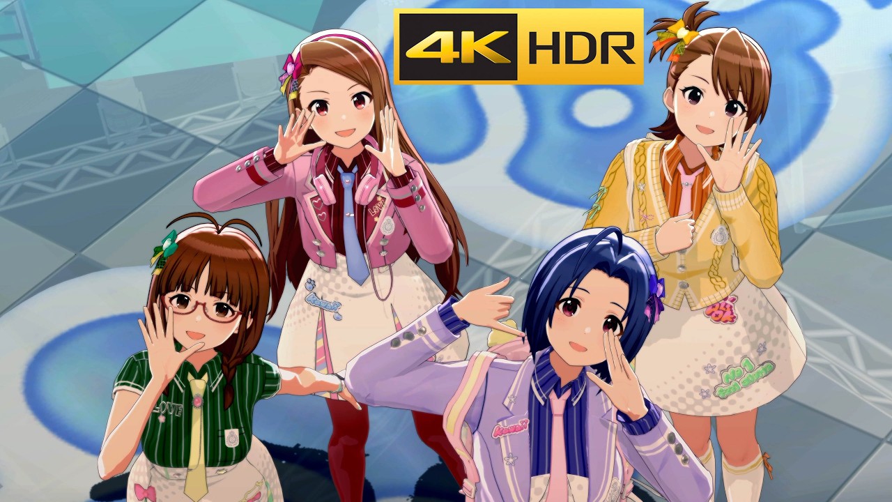 4K HDR ( 765 竜宮小町 ☆5 SSR)「Tokyo自由系*ガール」【シャニソン