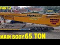 LIFTING And TRANSPORTING 65 TONS MAIN BODY Crawler Crane DEMAG CC4000 Kapasitas 650 Ton Part 2