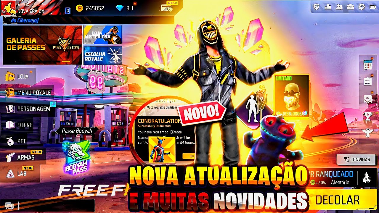 FINALMENTE!! RESGATE AS NOVAS SKINS DE GRAÇA? EVENTO DEMON SLAYER, NOVO  CODIGUIN E MAIS - FREE FIRE 