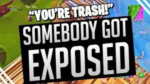 Trash Talker Challenges Me To A 1v1 And Gets Exposed - Fortnite
