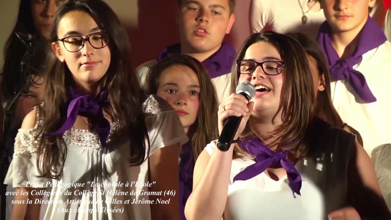 Aux champs Elysées (Projet pédagogique Collège St Hélène à Gramat - lot)