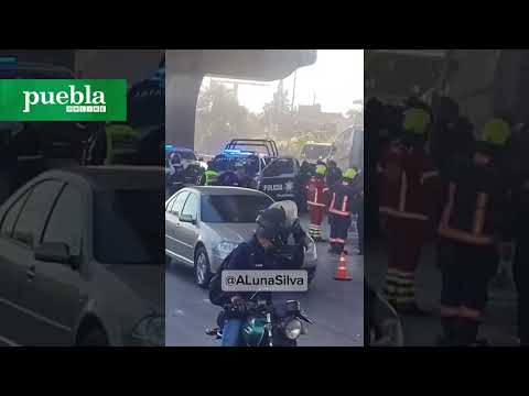 Policía de SSP murió tras choque de patrulla en la autopista México-Puebla