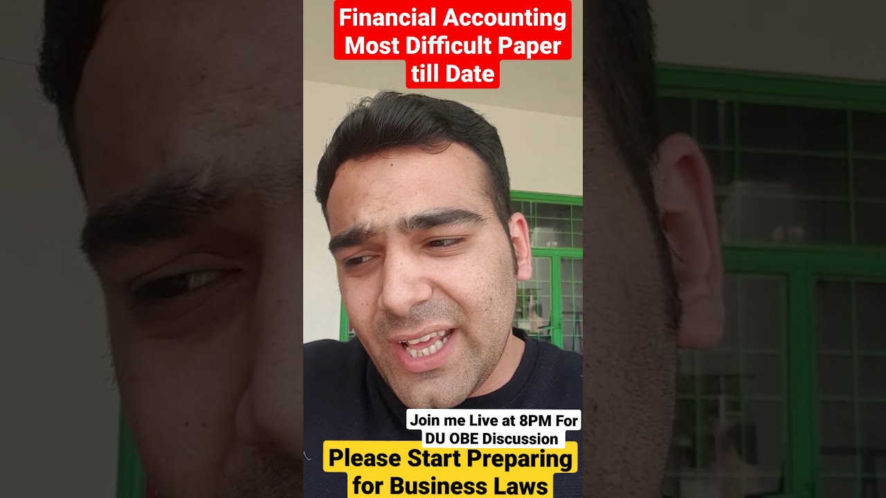 Most Difficult Paper of Delhi University 1st Year🔥| BCOM Hons. DU OBE Exams | Live Session 