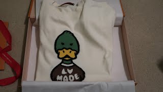 lv made duck t shirt black