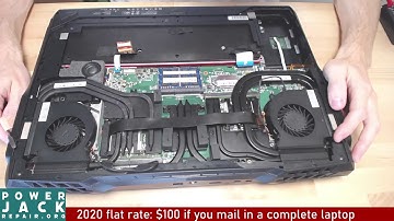 MSI MS-1812 disassembly laptop charge port power jack repair fix taking apart tear down guide