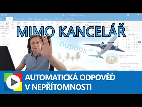 Video: Jak nastavím automatickou odpověď v Outlooku 2013 bez Exchange?