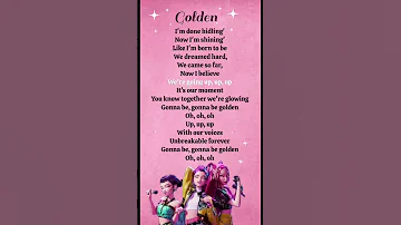 Golden Song Lyrics Lyricsvideo Kpop Subscribe 