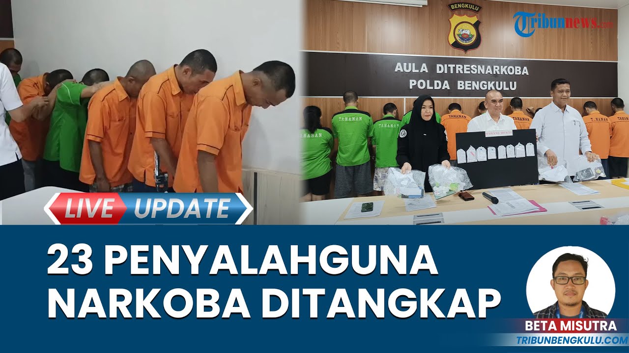 23 Tersangka Penyalahgunaan Narkoba Sepanjang Mei 2024 Diringkus Polda Bengkulu, Bongkar Modus
