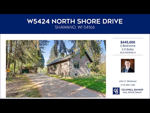 5424 NORTH SHORE Drive, Shawano, WI home video tour