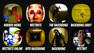 Nextbots (Backrooms + Shoot Them All + Online + Into + Multiplayer) \u0026 The Backrooms