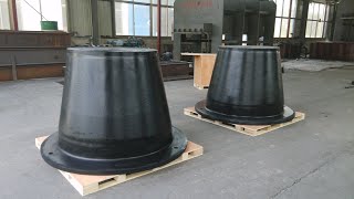 Higher performance for cone rubber fender