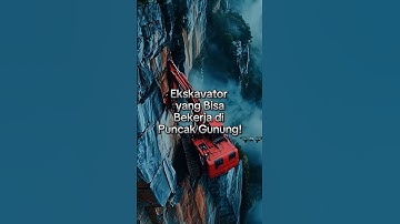 Excavator yang bisa bekerja di puncak gunung!