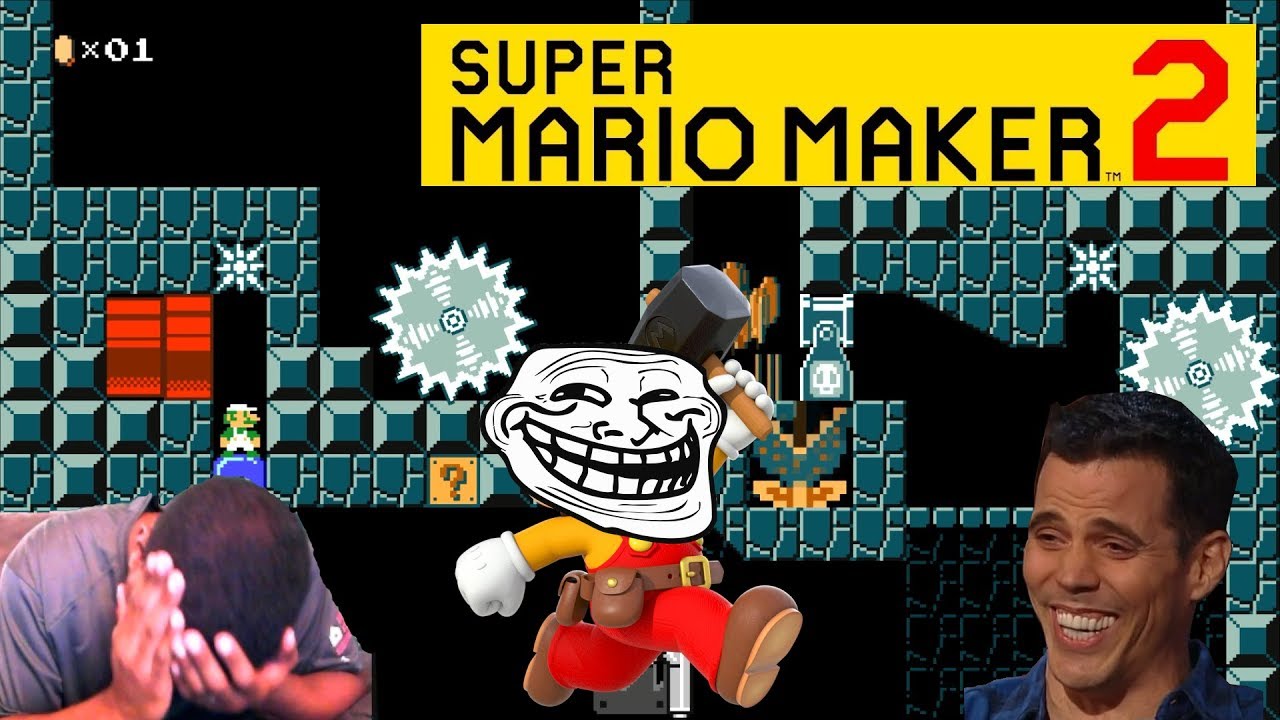 HOW DID HE DO THAT?! // Super Mario Maker 2 - Stevo Troll Level