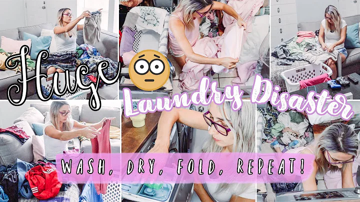HUGE LAUNDRY DISASTER | ALL DAY LAUNDRY | MOM LIFE...