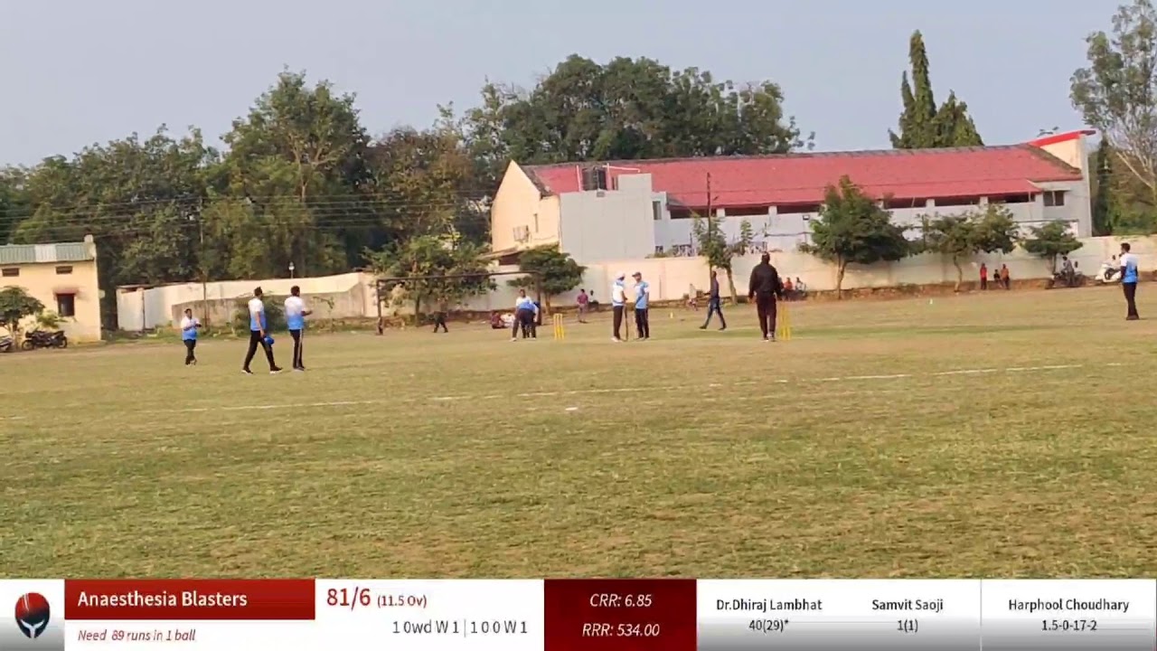 Live Cricket Match OrthoMavericks vs Anaesthesia Blasters 08Feb