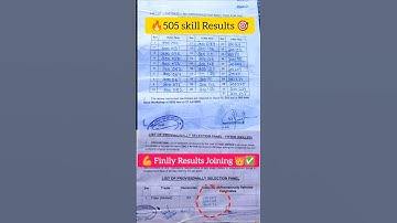 505 Army Base Workshop fitter Finally Joining🥳  Results 2025 #fitter #status #shorts #yt #army #505