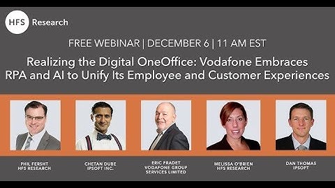 HfS Webinar:  How Enterprises are embracing cognitive AI to transform their customer engagement