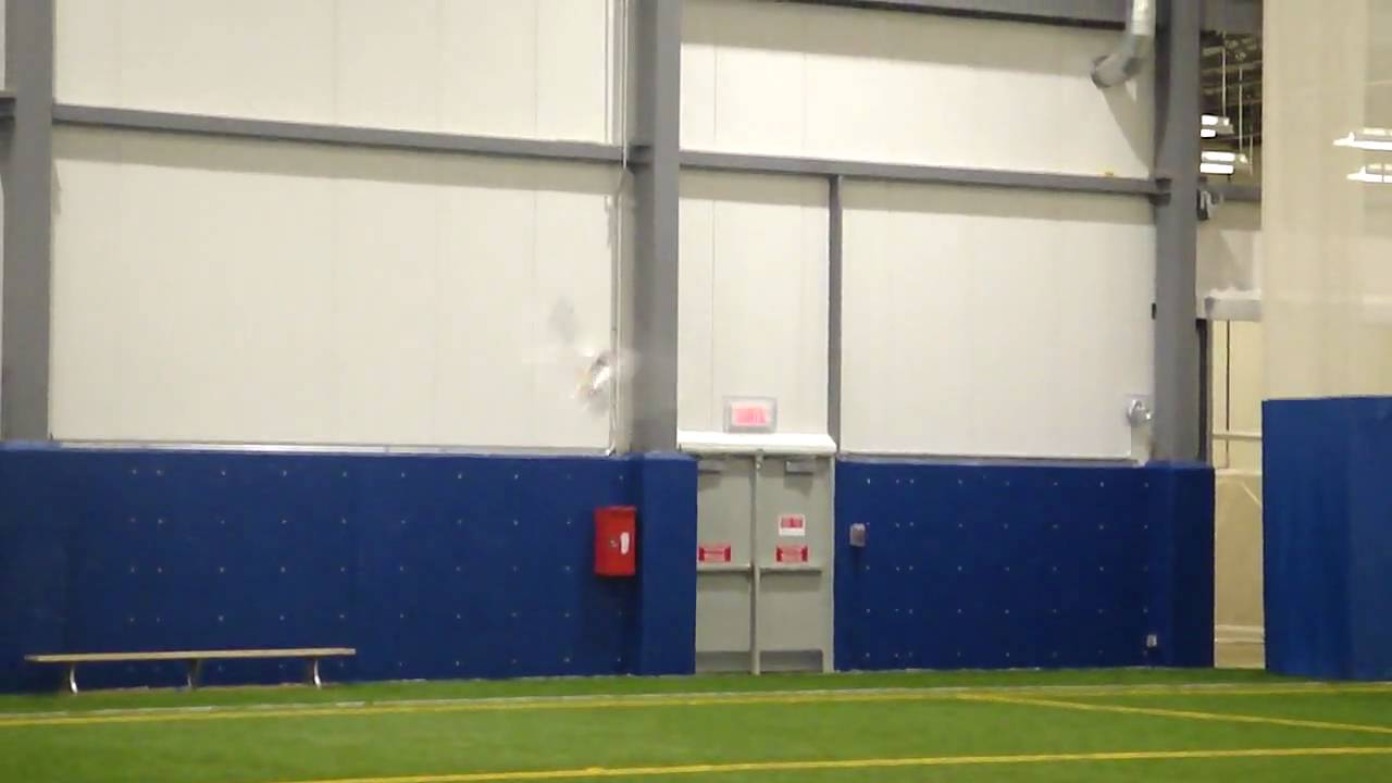 Jean-Luc pilots his Trex 450 PRO indoors