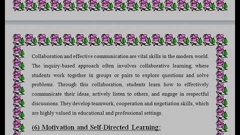 AIOU solved assignment B.ed (Spring 2023)  code 8601 Q#4 merits and demerits of inquiry approach