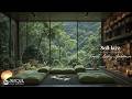 Soft Forest Living Room Jazz | Cozy Indoor Cafe Ambience for Relaxing, Reading & Deep Focus