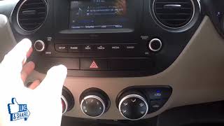 Grand I10 Sports 2017 Dashboard and Infotainment explained