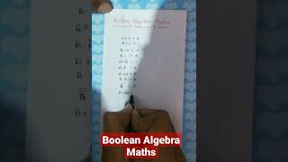 Boolean Algebra Maths #booleanalgebra #booleanexpression #booleanlogic #boolean #digitalelectronics