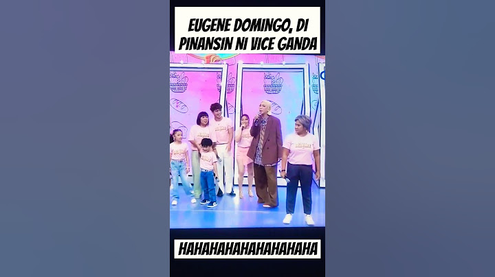 EUGENE DOMINGO, DI PINANSIN NI VICE GANDA SA IT'S SHOWTIME!!