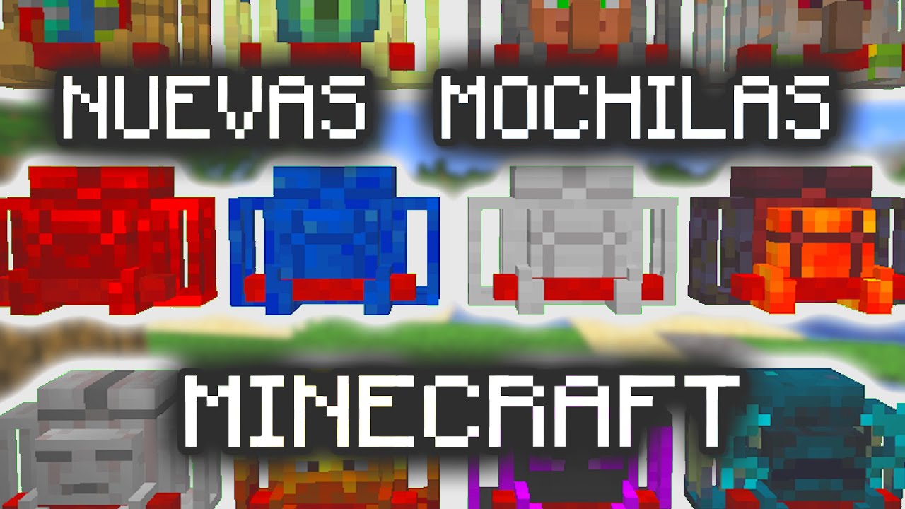 Mochilas con HABILIDADES ESPECIALES en Minecraft | Traveler's Backpack Mod