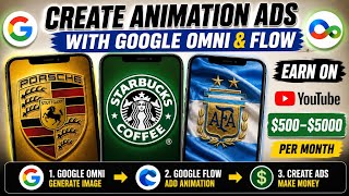 How to Create Cinematic Logo Animations Using Google Flow AI & Google Omni (2026)#GoogleFlow #omni  screenshot 5