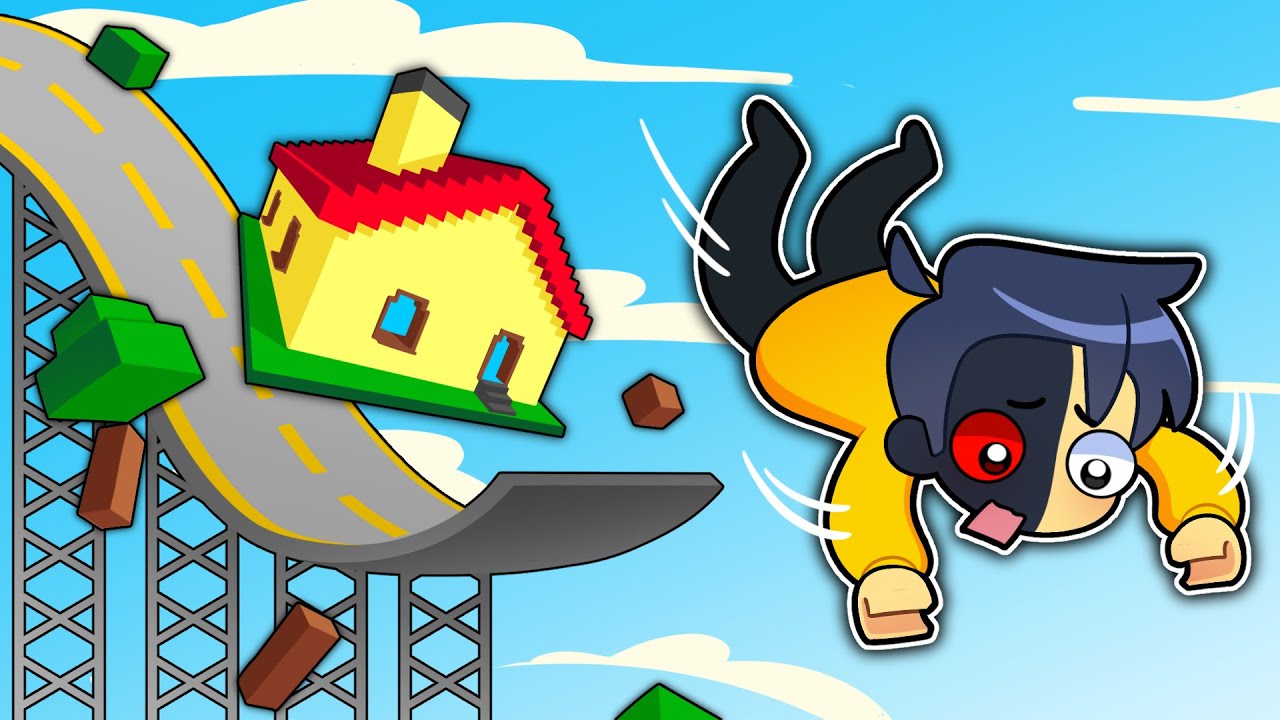 Sliding down a BIGGER HILL in Roblox