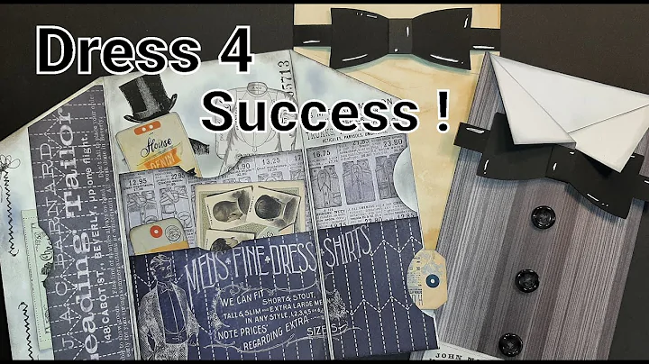 Dress Shirt Journal Card with Bow Tie Bellyband.  ...