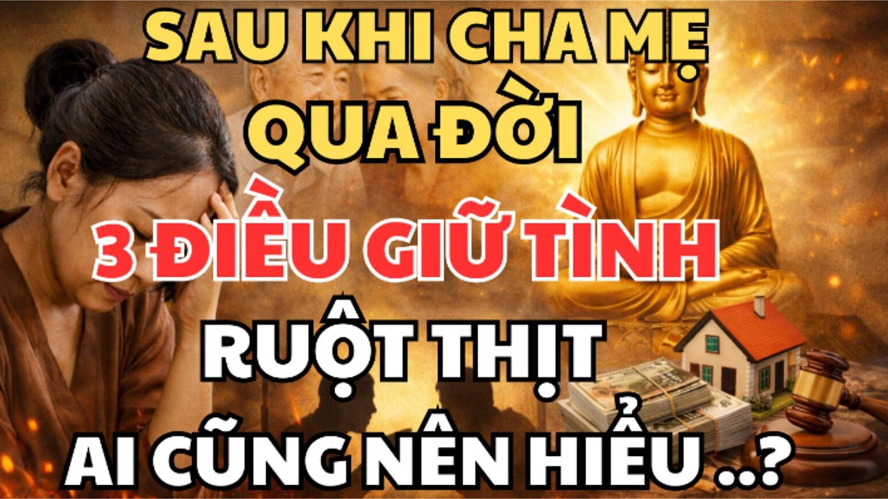 SAU KHI CHA MẸ QUA ĐỜI – 3 CÁCH GIỮ GÌN TÌNH ANH CHỊ EM KHÔNG TAN VỠ | LỜI PHẬT DẠY