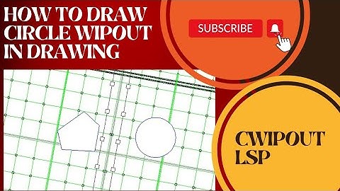 How to draw circle wipeout in autocad drawing