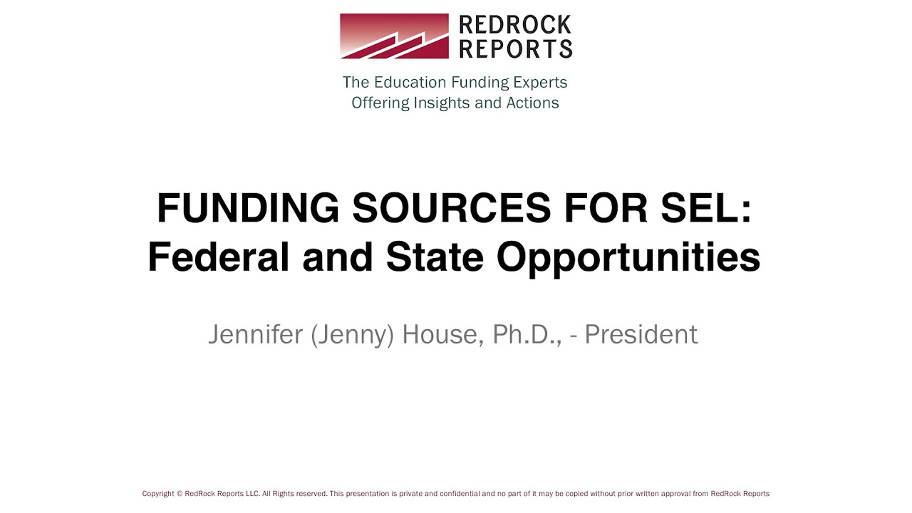 Expect More Emphasis On Sel In 2017 >> Funding Sources For Sel Federal And State Opportunities Committee Expect More Emphasis On Sel In 2017 >> Funding Sources For Sel Federal And State Opportunities Committee