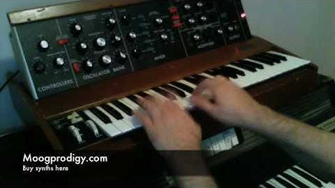 Keith Emerson Minimoog patch setting for Tarkus