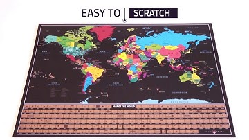 Scratch off Map with Flags and US States - TRIPA TRIPS