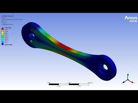 Bike Crank FEA Simulation in ANSYS Mechanical | Static Structural ...
