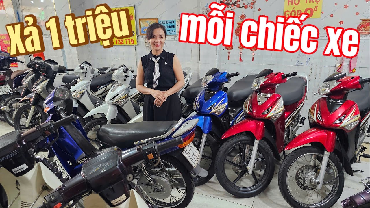 Xe máy cũ đua nhau xả lỗ từ 1tr mỗi xe Dream Thái Future Neo GT Vision Sirius Thái AB..Chủ khóc ngất