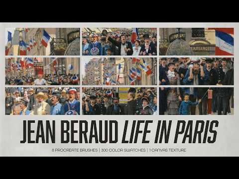 Jean Beraud Procreate Kit, a Brush Add-On by Digi Life (Thumbnail 8 of 8)