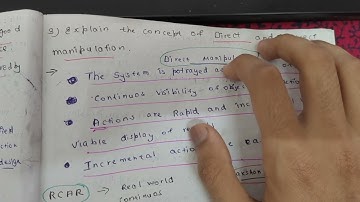 DIRECT AND INDIRECT MANIPULATION 18CS734 UID 7th sem easy and memorable in kannada