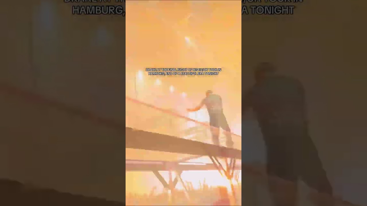 Drake at the final night of his European Tour in Hamburg.