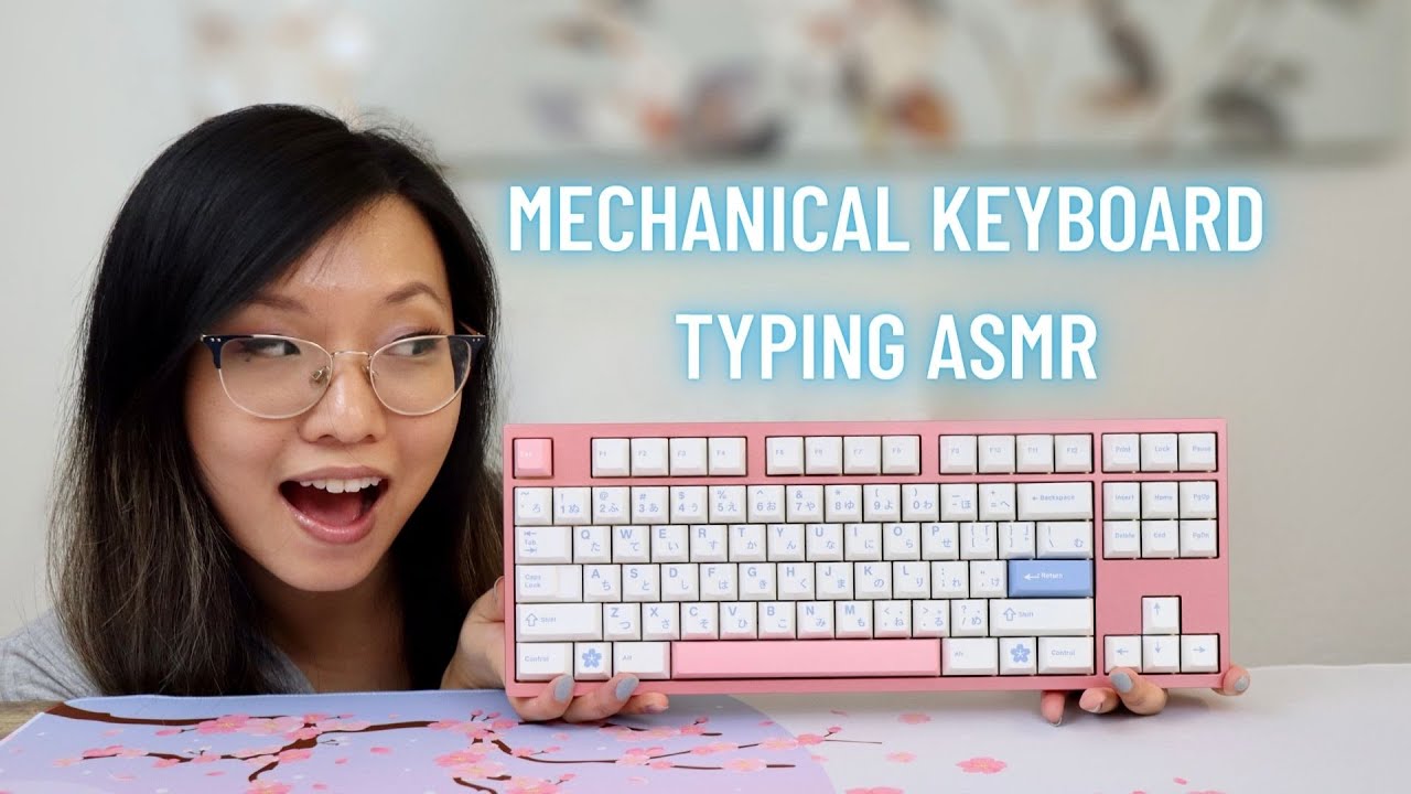 Mechanical Keyboard Typing & Mouse Clicking ASMR (1 hour) // KBD8X MKII
