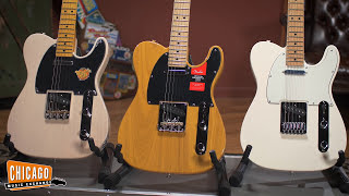 Comparing Fender Electric Guitar Series | CME Gear Demo | Shelby Pollard chords