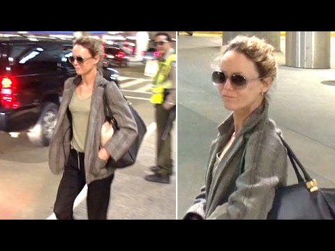 X17 Exclusive - Vanessa Paradis Arrives In L.A. Amid Amber Heard Pregnancy Reports