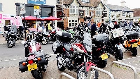 Poole  Quay for Bike Night, Riding an NC 750X DCT.  24 04 19